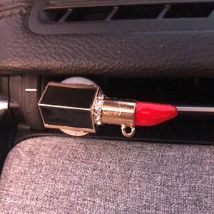 Red lipstick car charm